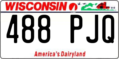 WI license plate 488PJQ