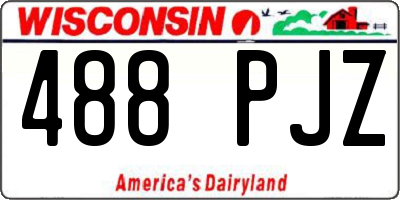 WI license plate 488PJZ