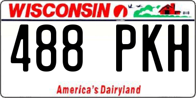 WI license plate 488PKH