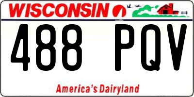 WI license plate 488PQV