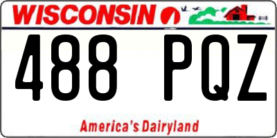 WI license plate 488PQZ