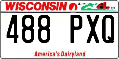 WI license plate 488PXQ