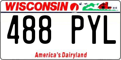 WI license plate 488PYL