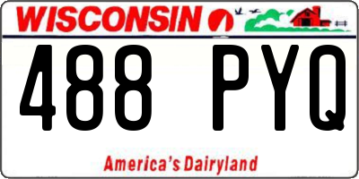 WI license plate 488PYQ