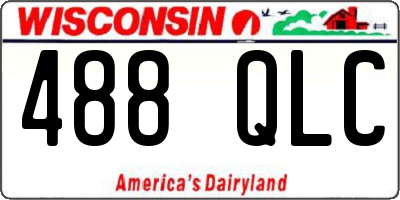 WI license plate 488QLC