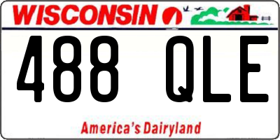 WI license plate 488QLE