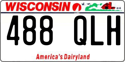 WI license plate 488QLH