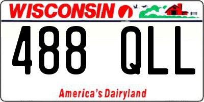 WI license plate 488QLL
