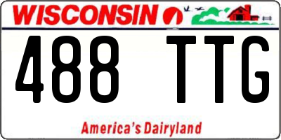 WI license plate 488TTG
