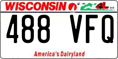 WI license plate 488VFQ