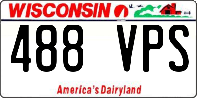 WI license plate 488VPS