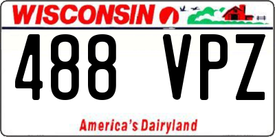 WI license plate 488VPZ