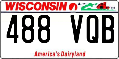 WI license plate 488VQB