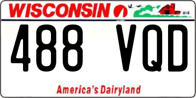 WI license plate 488VQD