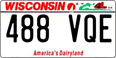 WI license plate 488VQE