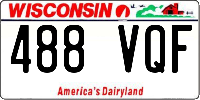 WI license plate 488VQF