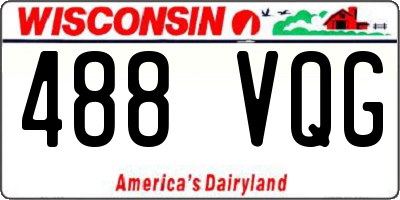 WI license plate 488VQG