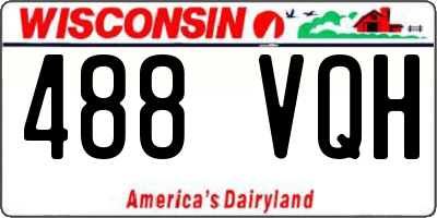 WI license plate 488VQH
