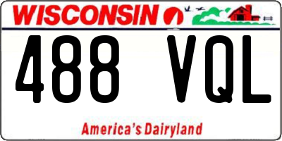 WI license plate 488VQL
