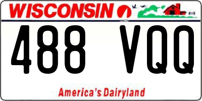 WI license plate 488VQQ