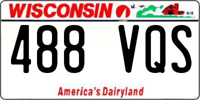 WI license plate 488VQS
