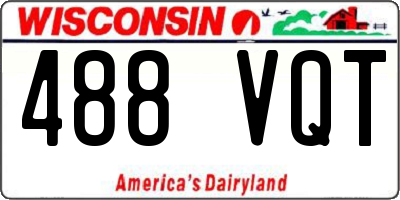 WI license plate 488VQT