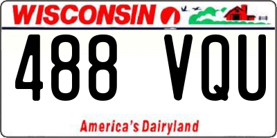WI license plate 488VQU