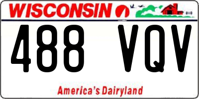 WI license plate 488VQV
