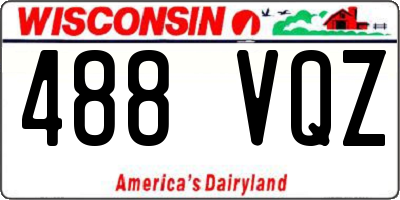 WI license plate 488VQZ
