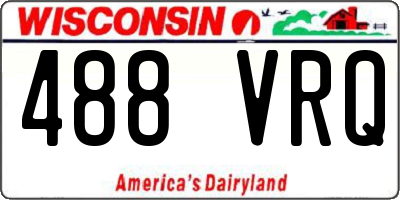 WI license plate 488VRQ