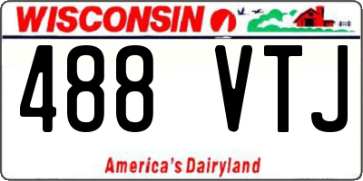 WI license plate 488VTJ