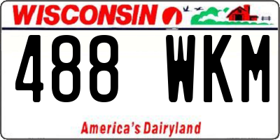 WI license plate 488WKM