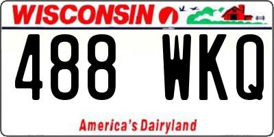 WI license plate 488WKQ