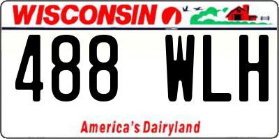 WI license plate 488WLH