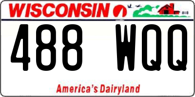 WI license plate 488WQQ