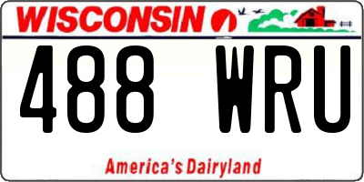 WI license plate 488WRU