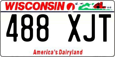 WI license plate 488XJT