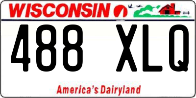 WI license plate 488XLQ