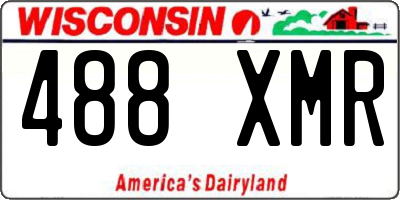 WI license plate 488XMR