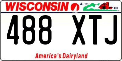 WI license plate 488XTJ