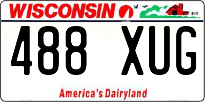 WI license plate 488XUG