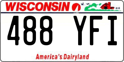 WI license plate 488YFI