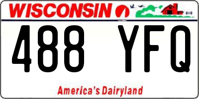 WI license plate 488YFQ