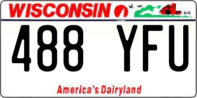 WI license plate 488YFU