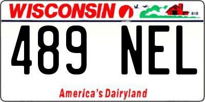 WI license plate 489NEL