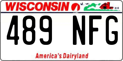 WI license plate 489NFG
