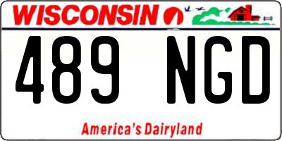 WI license plate 489NGD