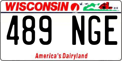WI license plate 489NGE