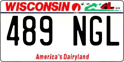WI license plate 489NGL