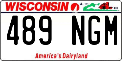 WI license plate 489NGM